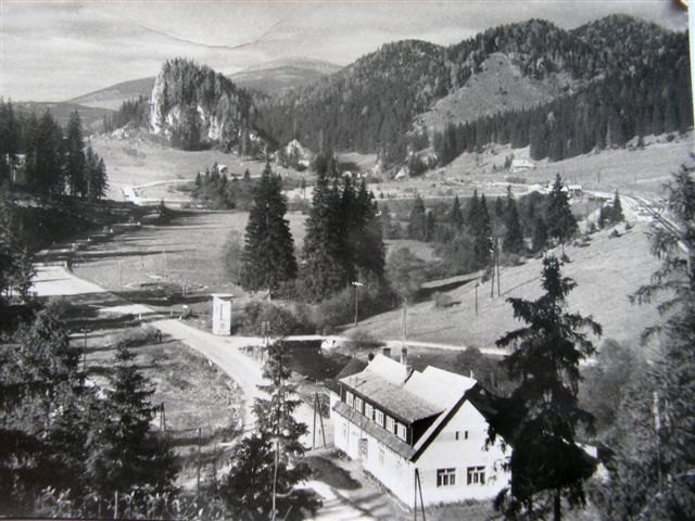 Dobšinská ľadová jaskyňa, dobová pohľadnica okolo r. 1950