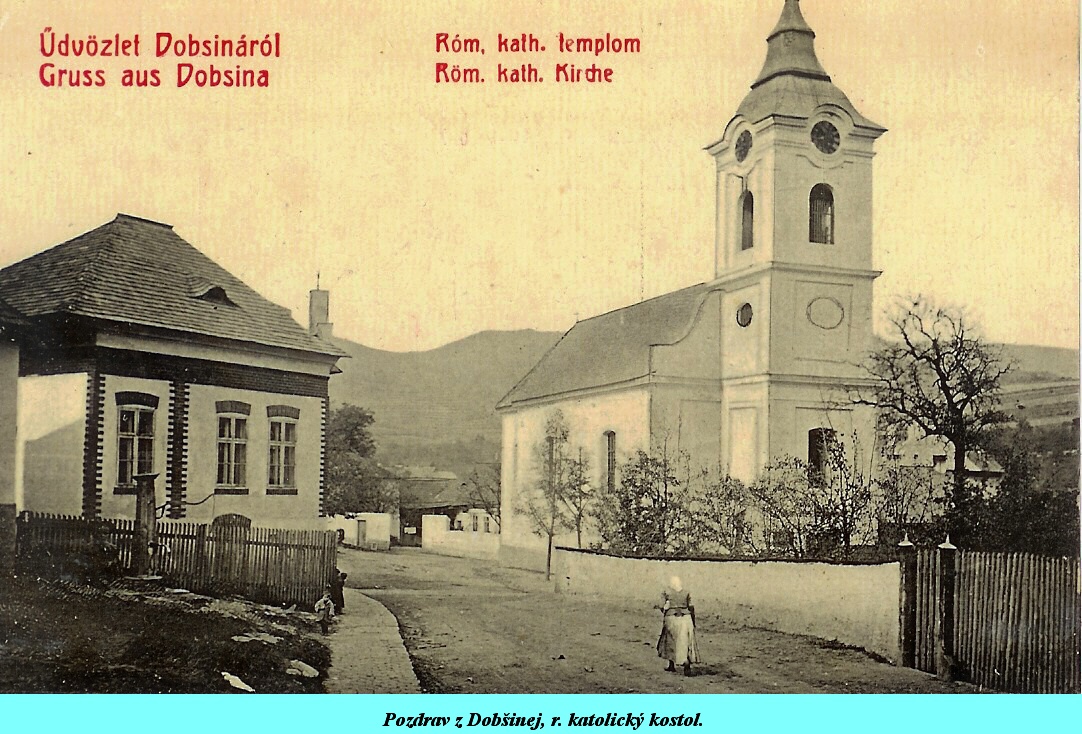 1 - 006b - Pozdrav z Dobšinej, r. katolický kostol.