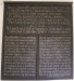 Kópia - Pamätná tabula v ev. kostole z rokov 1584 – 1627 a obnovená dňa 15.4.1900 - kópia